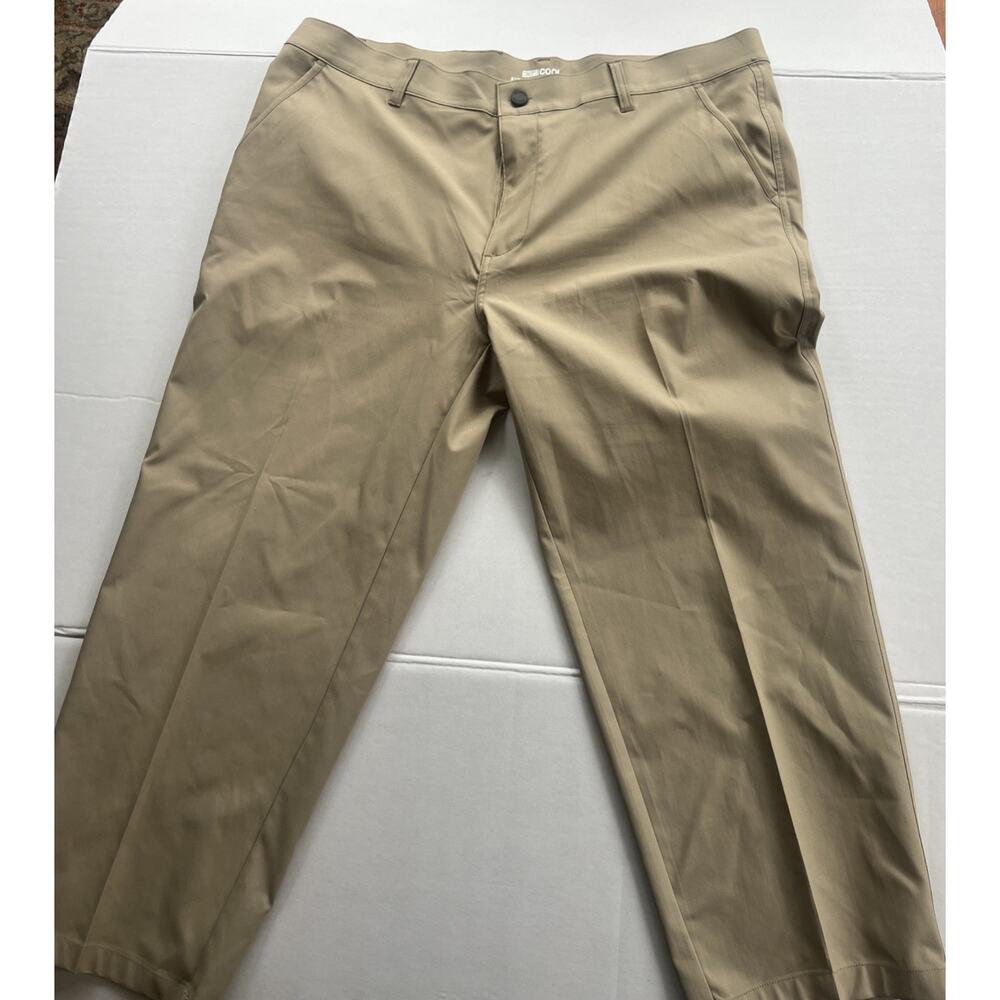 32 Degrees Cool Stretch Performance Tech Chino Golf Pants Men 40x27 Tan